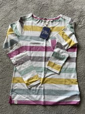 Lazy Jacks Long Sleeved Breton Multi Striped Watercolours Top  14 - BNWT - LJ97M