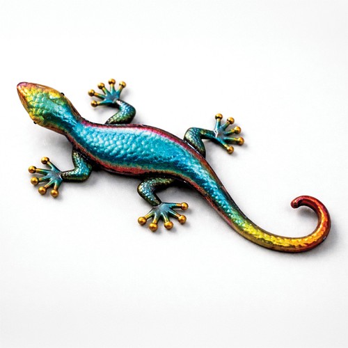 Metal gecko garden - gecko, wall
