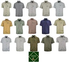 Country Classics Short Sleeved Mens Traditional Check Shirts Farming Work S-5XL
