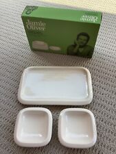 JAMIE OLIVER 3 Piece Serving Set Plate & Dips Keeping It Simple By Churchill