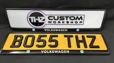 Front & Rear Volkswagen VW Plate Holder Surround – Fits All Models & Top Quality