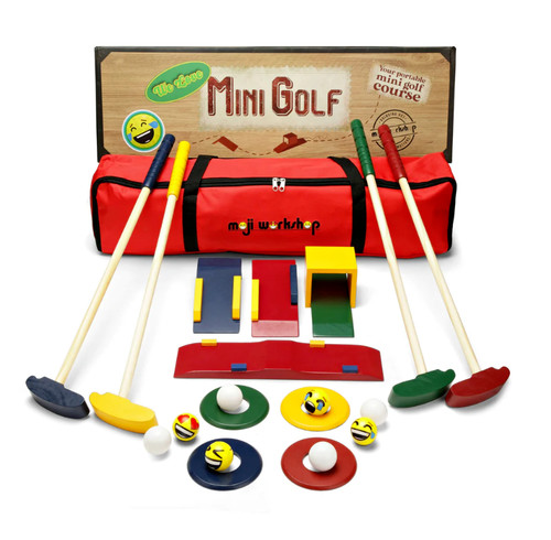 Wooden golf set for kids - wooden,