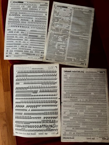 Letraset instant lettering - 4,