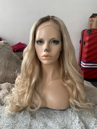 Ash blonde rooted full - 22”ash,