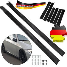 78.7" Car Universal Side Skirts Lugs Sideskirts Extension Gloss Black