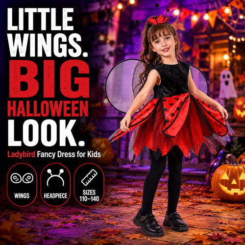 Girls ladybird halloween - ladybird,