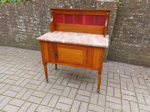 Vintage satinwood washstand - vintage,