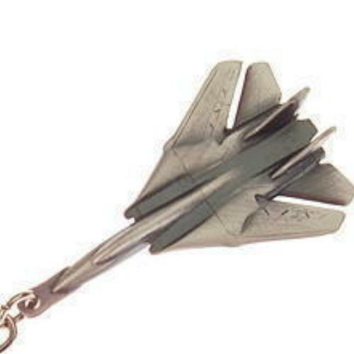 F14 tomcat key ring with - key,