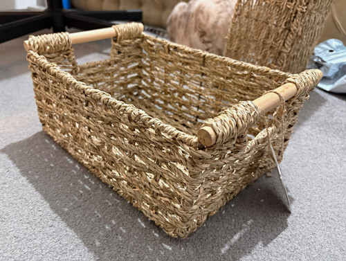 Woven seagrass storage - woven,