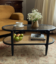 Rattan Coffee Table Two Tier