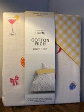 Food And Gingham Single Duvet