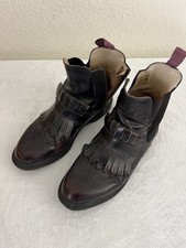 Dr Doc Martens Oxblood Tassle Chelsea Boots TINA UK 7 EU 41