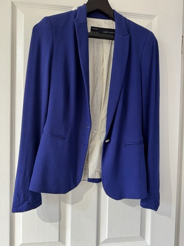 Zara blazer blue brand - zara,