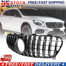 For Benz GLA Class X156 Black Panamericana GT Grill AMG 2017-2019 Facelift GLA45