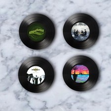 Set of 4 Sterophonics Round Record Coasters