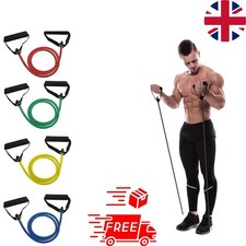Resistance Bands with Handles Exercise Workout Bands for Men Women Home Gym UK