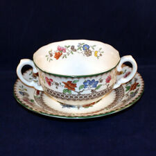 Spode Chinese Rose Soup Cup and Saucer Mint Condition