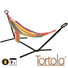 Outdoor Hammock & Stand Portable Carry Bag Garden Seating Camping Canvas Tortola