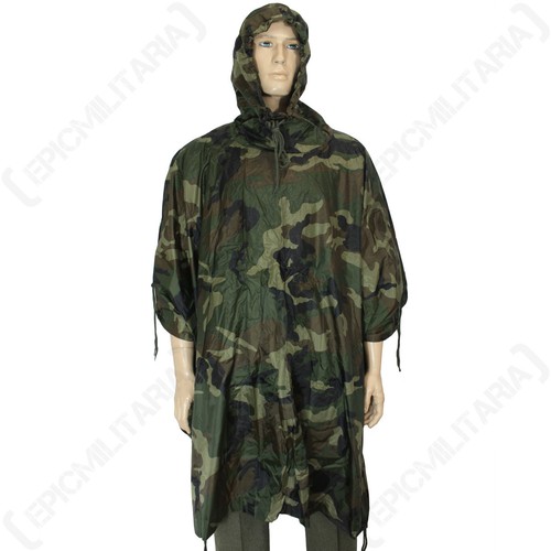 Woodland rip stop poncho - stop,