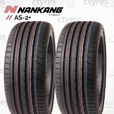 2X New 225 40 18 NANKANG AS-2+ 92Y XL 225/40R18 2254018 *A WET GRIP* (2 TYRES)