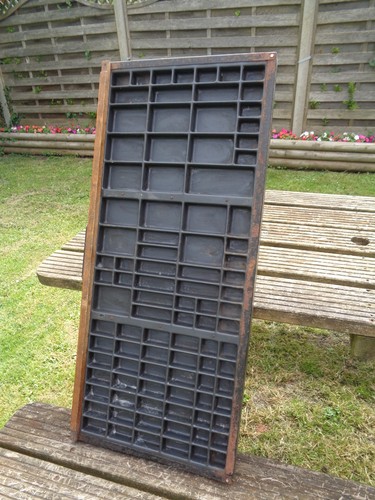 Vintage printers tray - vintage,