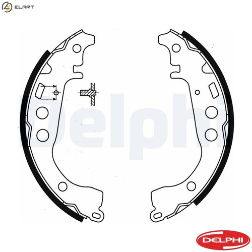 Brake shoe set ls1854 - shoe,