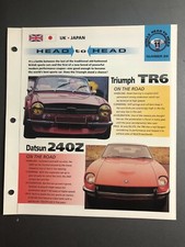 Triumph TR6 vs Datsun 240Z