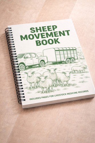 Sheep movement book - movement, record