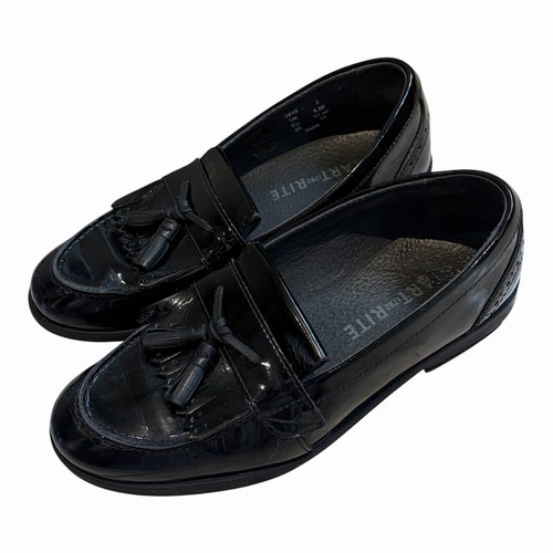Start rite black loafers - black,
