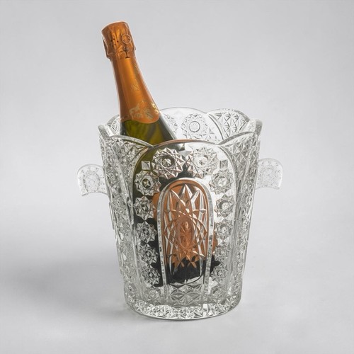 Champagne bucket pressed glass - bucket,