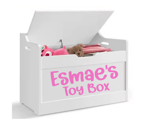 Personalised toy box - personalised, vinyl