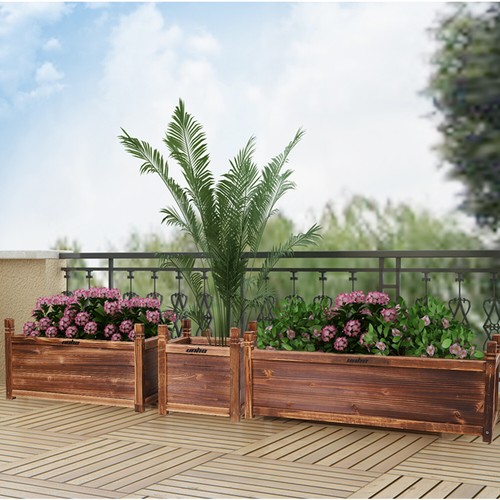 Outdoor wooden garden raised - outdoor,