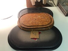 Antique Oval Wooden Base for