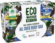 Eco Warrior Men's Edit All Over Body Soap Bar - Vegan, 100 g (Pack of 1) 