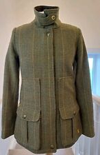 Joules Tweed Field Jacket Size 10 VGC Toad Green. A7