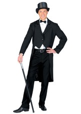 Adult Mens 1920s Black Tailcoat