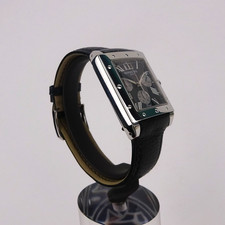 Raymond Weil Tango 4881 Chronograph Watch Black Dial Leather Strap Box & Papers