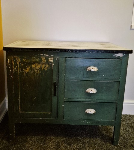 Vintage hoosier cabinet 1940s - vintage,