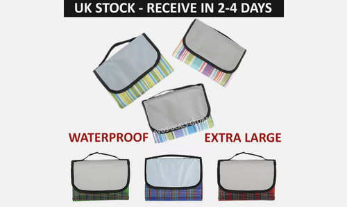 Large picnic blanket beach mat - large,