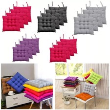 Thick Chair Seat Pad Garden Pads Furniture Dining Patio Outdoor Tie On Cushion