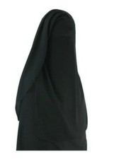 3 three layer Niqab face veil Plain Ladies Single Layer Soft Niqab Burqa veil