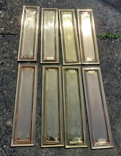 Antique pressed brass finger - pressed,