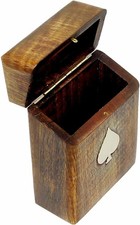 Wooden Playing Card Holder for