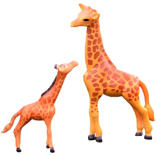 2pcs resin giraffe statues - resin,