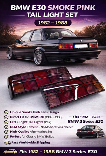 Smoke pink rear tail - pink,