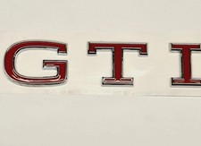 GTI STYLE REAR TAILGATE BADGE FITS VW POLO GTI 2017-2024 AFTERMARKET