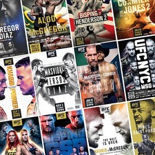 UFC Fight Posters | UFC 1-209 | UFC Print Poster Boxing MMA Conor McGregor