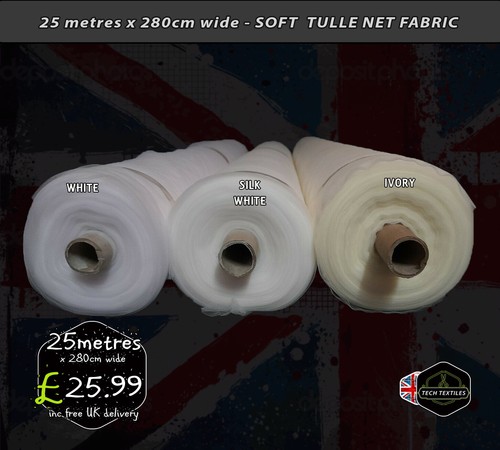 Metres soft tulle net - 25,