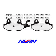 Nissin 2P212ST Rear Brake Pads