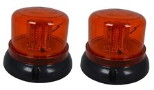 #2x 12-24V LED Amber Beacon